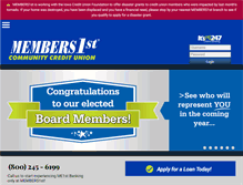 Tablet Screenshot of members1st.com